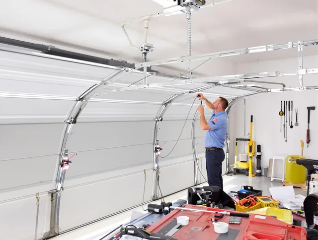 Garage door cable repair service by Sagamore Hills Garage Door Repair in Sagamore Hills