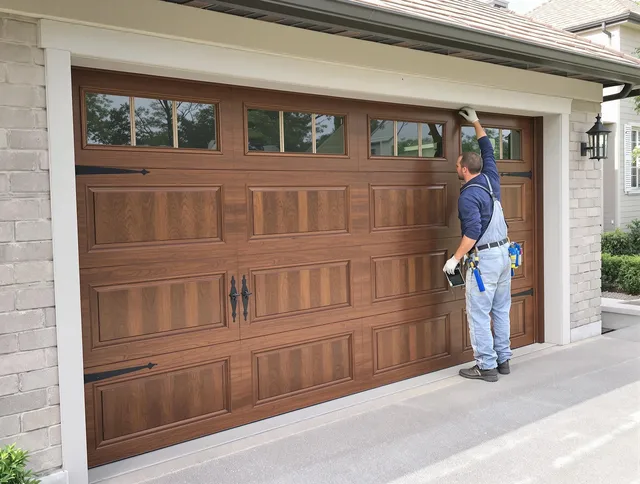 Custom garage door showcase by Sagamore Hills Garage Door Repair in Sagamore Hills
