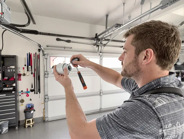 Garage door opener repair service by Sagamore Hills Garage Door Repair in Sagamore Hills
